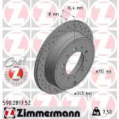 ZIMMERMANN Jarrulevy (1kpl) 590.2817.52