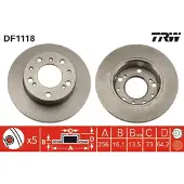 TRW Jarrulevy DF1118 edessä, täysi, 1 Kappale