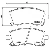 Brembo Jarrupalasarja (4kpl), levyjarru P 78 010X