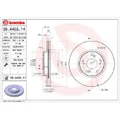 Brembo Jarrulevy 09A45511 edessä, tuuletettu, 1 Kappale