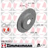 ZIMMERMANN Jarrulevy (1kpl) 590.2829.52