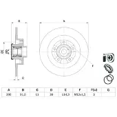 Bosch Jarrulevy (1kpl) 0 986 479 F42