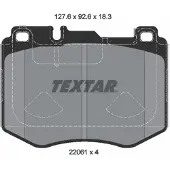 Textar Jarrupalasarja (4kpl), levyjarru 2206103