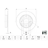 Bosch Jarrulevy 0 986 479 F38 takana, täysi, 1 Kappale