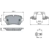 Bosch Jarrupalasarja (4kpl), levyjarru 0 986 460 173