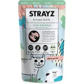 STRAYZ 12x 85g BIO Pouch Luomulohi & Luomuparsakaali märkä kissanruoka