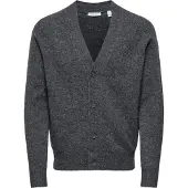 Only & Sons Onsray Reg Ls Cardigan Knit Frml - Grey - XXL