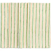 Chamois - Stripe Lautasliina 50x50 cm 4 kpl Oranssi/Vihreä