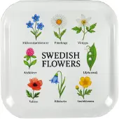 Mellow Design - Tarjotin 20x20 cm Swedish Flowers