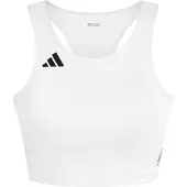 Adidas Women's Adizero Essentials Running Crop Top White Lyhythihainen treenipaita L