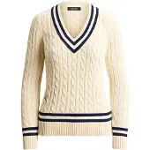 Ralph Lauren Gassed Cotton-Sweater-Pullover - Cream - XS