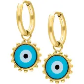 Wildcat Little Nazar Eye Hoops - huggies-korvarenkaat (pari) - Kultainen metalli