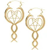 Wildcat Nagini Hoops<!--63e0e70159f9e--> - Kultainen metalli