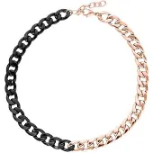 Wildcat Chunky - kaulaketju - Ruusukultainen / musta metalli