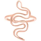 Wildcat Snake Ring - sormus - Ruusukultainen metalli, 20,0 mm