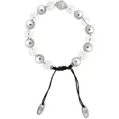 Wildcat Rock Beatz - 190 mm, Steel &amp; White Crystal Pearls