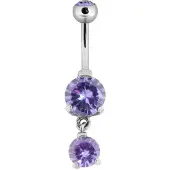 Wildcat Jewelled Double Diamond Bananabell - 8,0 mm, Lavanda