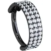 Wildcat 3 Rings Crystal Clicker<!--63fedcc0b8ad3--> - Musta metalli, 8,0 mm