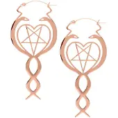 Wildcat Nagini Hoops<!--63e0e70159f9e--> - Ruusukultainen metalli