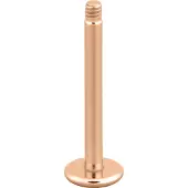 Wildcat Micro labret sans boule - 1,2 mm, 10,0 mm, Ruusukultainen metalli