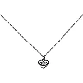 Wildcat Little Dangling Eye Necklace - kaulakoru - Musta metalli