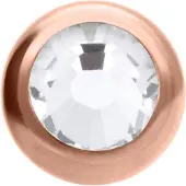 Wildcat Rosegold Jewelled Threaded Ball<!--640570b511fbd-->