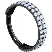 Wildcat 2 Rings Crystal Clicker<!--63fedd58a8de4--> - Musta metalli, 10,0 mm