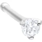 Wildcat Jewelled Straight Nosestud<!--63f750e55fbef--> - Valkoinen