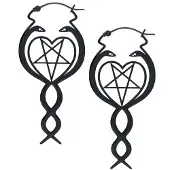 Wildcat Nagini Hoops<!--63e0e70159f9e--> - Musta metalli