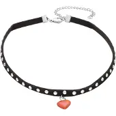 Wildcat Red Heart Studded Choker