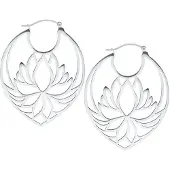 Wildcat Lotus Hoops - korvakorut - Hopeinen metalli