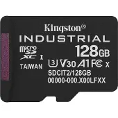 Kingston Industrial 128 Gt MicroSDXC UHS-I U3 V30 A1 -muistikortti, musta