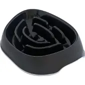 Gebr. De Boon 950ml Sensibowl Slomo Dog Feeder Musta