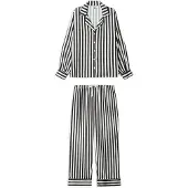 Gisela Pyjama musta / valkoinen