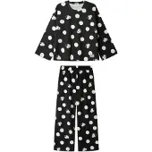 Gisela Pyjama musta / valkoinen