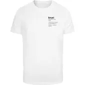 Mister tee Paita 'Trust Definition' musta / valkoinen