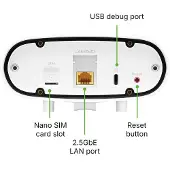 Zyxel FWA70, 5G OUTDOOR ROUTER,STANDALONE/NEBULA, 2.5G LAN, EU REGION (2Y WARRANTY) (FWA70-EU0102F)