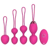 Dark Red Brand Värähtelevä Kegel-setti 4 palloa, pinkki