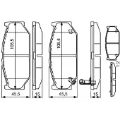 Bosch Jarrupalasarja (4kpl), levyjarru 0 986 495 308
