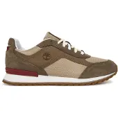 Timberland for man. TB0A419GAGD1 Scout Heights brown Leather Sneakers (44.5), Flat, Laces, Casual