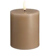 Moods & More LED pillar candle - Sand - 74x100 mm