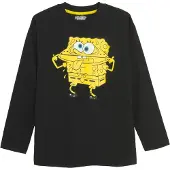 Cool Club Paita 'SPONGEBOB' neonsininen / keltainen / musta / valkoinen