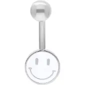 Wildcat White Smiley Bananabell - 12,0 mm, Srebrna