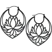 Wildcat Lotus Hoops - korvakorut - Musta metalli
