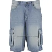 Urban Classics Relaxed Denim Cargo Shortsit sininen, 34