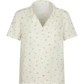 Hunkemoller Jacket Ss Muslin Flower - White - XS