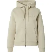 Gant Reg Tonal Shield Zip Hoodie - Beige - XS