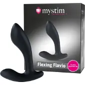 Mystim Flexing Flavio - elektroetuinen eturauhasvibraattori (musta)