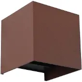 LINDBY Smart LED-ulko Dara, ruostumaton teräs, kulmikas, CCT RGB, Dara , himmennettävä, Ruskea/ruoste, Synteettinen materiaali, Moderni