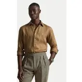 Ralph Lauren Custom Fit Linen Shirt - Brown - L